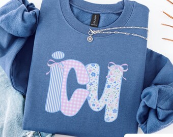Icu Nurse Shirt Comfort Colors®, Floral Intensive Care Tee, Critical Care Nurse Gift, Cute Icu Crewneck, Icu Graduation Or Holiday Shirt