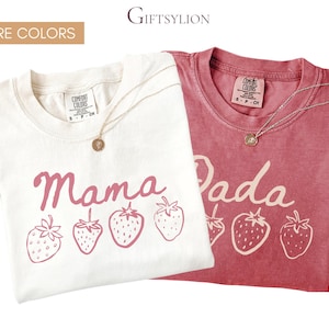 Berry First Birthday Matching Family Shirts, Strawberry Birthday Comfort Colors® Tshirts, 1st Birthday Family Tees, Berry First Bday Tshirts afbeelding 1
