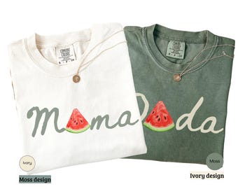 One In A Melon Mommy Shirt, Custom Watermelon Family Outfit, First Birthday Shirt, Watermelon 1st Birthday Shirt, Family Matching Tee