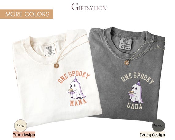 Spooky One First Birthday Shirt Custom Halloween 1st Birthday Family Matching Tees Ghost Birthday Party Shirt Our Little Boo Is One