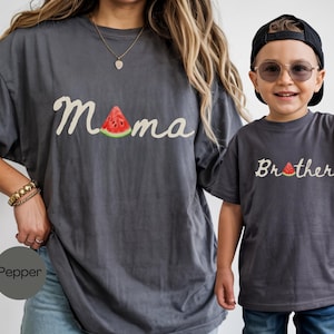 One In A Melon Mommy Shirt, Custom Watermelon Family Outfit, First Birthday Shirt, Watermelon 1st Birthday Shirt, Family Matching Tee bild 4