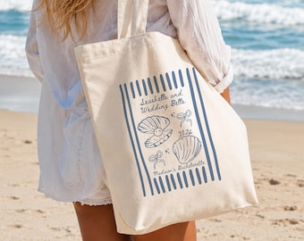 Seashells and Wedding Bells Tote - Coastal Bachelorette Party Favor
