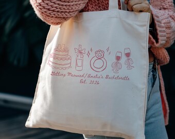 Getting Meowied Bachelorette Tote bag: Cat Lover Bridal Party bag