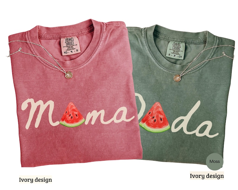 One In A Melon Mommy Shirt, Custom Watermelon Family Outfit, First Birthday Shirt, Watermelon 1st Birthday Shirt, Family Matching Tee bild 2
