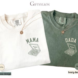 Camiseta de cumpleaños para fiesta de pizza, personalizada, con temática de pizza, para primer cumpleaños, para toda la familia, ideal como atuendo para fiesta de pizzería, divertida camiseta de cumpleaños. imagen 3