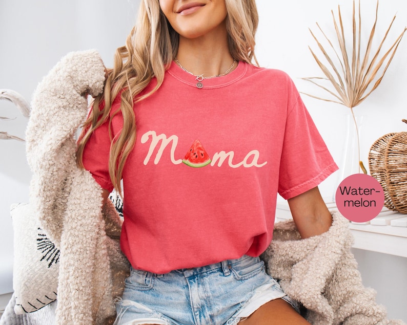 One In A Melon Mommy Shirt, Custom Watermelon Family Outfit, First Birthday Shirt, Watermelon 1st Birthday Shirt, Family Matching Tee bild 6