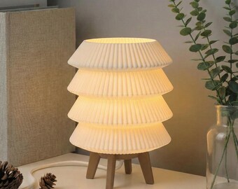 Pagodetafellamp – sculpturale lamp – minimalistische geometrisch abstracte verlichting