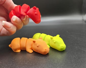 Articulated capybara  keyring