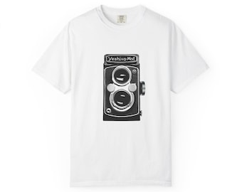 Yeshiva-Mat - 100% Cotton, garment-dyed, Comfort Colors, t-shirt for photographers, Jewish pun, Yashica camera
