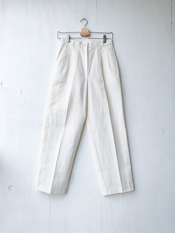 Creamy Wide Legged Trousers (size 11)