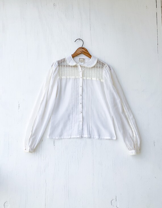 Vintage GunneSax Blouse (size 11)