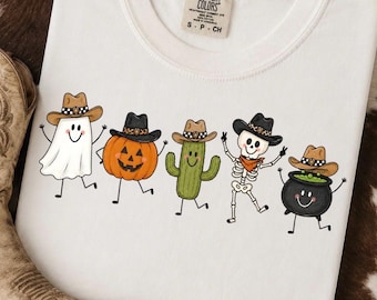Western Halloween Doodle PNG, Boho Western png, Boutique Design png, Doodle Western PNG, Doodle Halloween Clipart