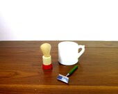 Keen Kutter Bakelite Razor Mid Century Men 39 s Razor Milk Glass Shaving Mug 1950 39 s Shaving Brush Retro Men 39 s Bathroom Decor