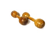 Antique Wooden Barbells Narragansett Machine Company Providence Rhode Island Early 1900 39 s Excersise Equipment Wooden Weighs Wood Dumbbells