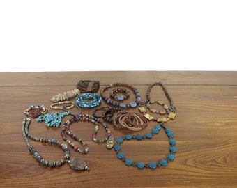 Jewelry Lot for Crafts Necklaces Bracelets Jewelry Making Beads Vintage Glass Beads Craft Jewelry