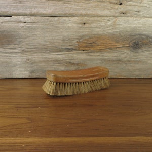 Antique Wooden Shoe Brush Victor X Brush Rustic Farmhouse Decor Frederick Ohio OX Fibre Brush Company Primitive Home Decor