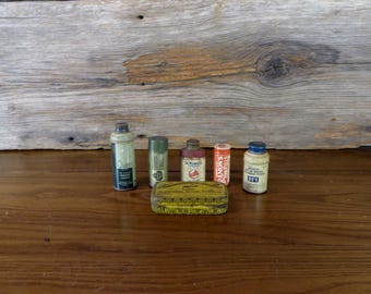 Vintage Advertising Tins: Medical Collectibles, Set of 6