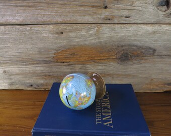 Ohio Art World Globe Bank Vintage Childs Savings Bank