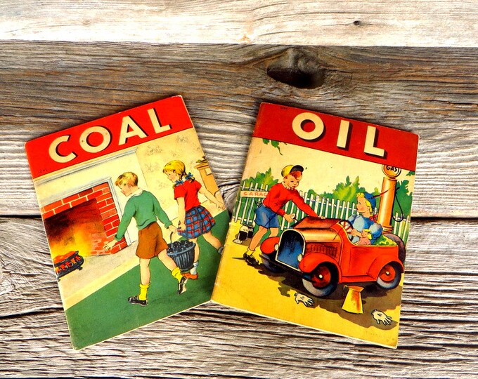 Vintage Children's Books Coal and Oil Books Children's Etsy