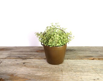 Vintage Copper Bucket Small Copper Pail Farmhouse Decor Rustic Primitive Country Home Decor