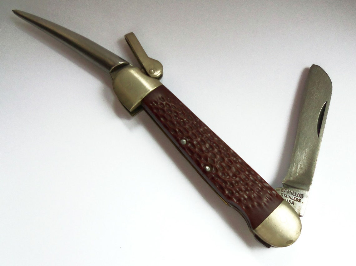 Marlin Spike Knife U S Navy Camillus Rigging Pocket Knife Etsy