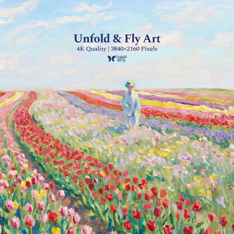 Woman in Spring Garden Impressionist Art | Samsung Frame TV Romantic ...