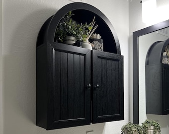 Wooden Over The Toilet Cabinet, Wall Mounted Cabinet, Floating Cabinet, Recessed Cabinet, Decorative Shelves, Natural Wood Shelf