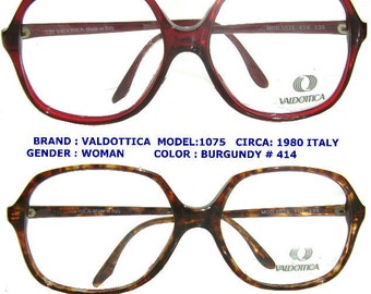 valdottica eyewear  /  over size eyeglasses / woman eyewear  / large eyewear / retro eyeglasses / vintage eyewear / dead stock