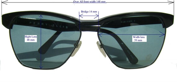 Perry Ellis Sun Glasses / Black Sun Glasses / Men Sun Glasses / Perry Ellis  Square Sunglasses / Hipster Sun Glasses / 