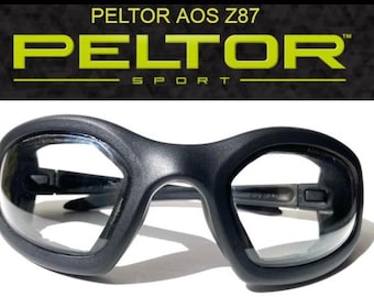 Peltor eyeglasses aos z87 /shooting eyeglasses / safety peltor  /black peltor eyeglass / squash glasses / hunting glasses/ sport eyeglasses