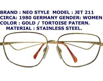 neo style optical glasses / neo style vintage eyeglasses / women vintage eyewear / square shape eyewear / acetate eyeglasses /