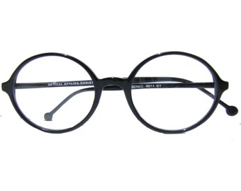 christian ross eyewear / windsor eyewear / black round eyeglasses /school boy eyeglases / retro black eyeglasses / vintage round eyewear /