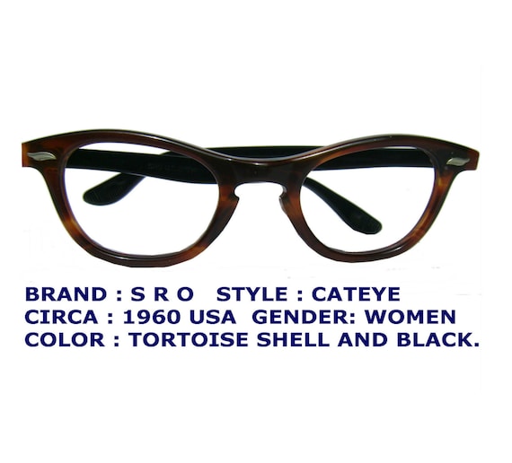 s r o cat eye frame / vintage women eyewear /  am… - image 1
