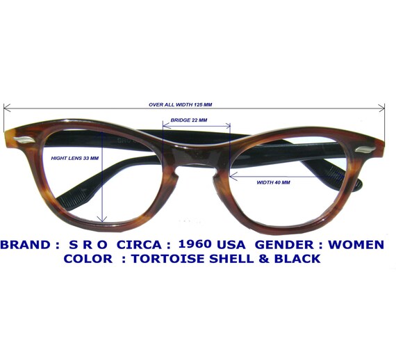 s r o cat eye frame / vintage women eyewear /  am… - image 2