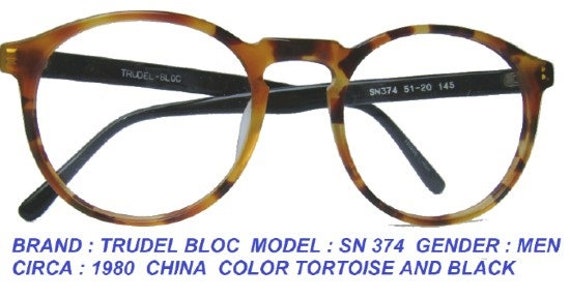 trudel bloc eyewear / preppy glasses / trudel eye… - image 1