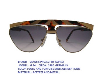 ALPINA G84 SUNGLASSES /alpina vintage eyewear / alpina sun glasses / over size alpina sun glasses /dead stock glasses alpina /