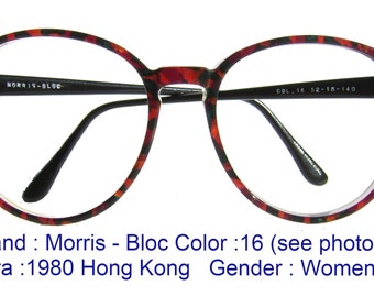 trudel bloc eyewear / preppy glasses / trudel eyewear / Ivy league eyeglasses / trudel eyeglasses / preppy semi round / dead stock /