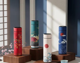 Smart Temperature Display Thermos Bottle • Chinese Style Vacuum Flask