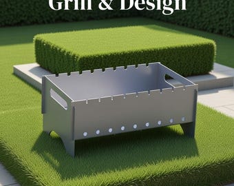 Grill made of stainless steel -Hephaestus  for 10 skewers