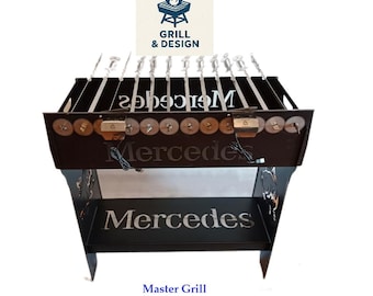 Mangal mit automatischem Drehspieß / Grill-ASHUR 12 S