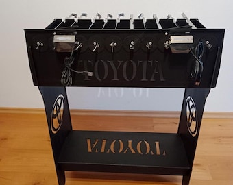 Custom Logo BBQ Grill for 10 pieces of skewers / Personalized Men Gift