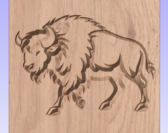 Buffalo CNC File – American Bison Side Profile