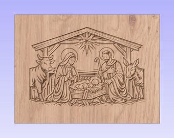 Belén – Establo Clásico Archivo CNC (SVG DXF)