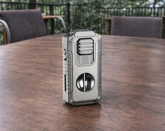 Lighter Triple Jet Flame Cigar  with V-Cut & Cigar Punch