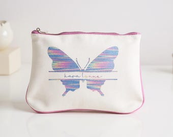 Personalized Cosmetic Bag – Custom Name Makeup Bag, Bridesmaid Gift, Travel Pouch for Her, Monogram Toiletry Bag, Makeup Organizer