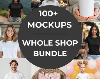 Whole Shop Bundle - Mockup Bundle - Alle Mockups aus meinem Shop