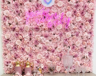 Décoration murale florale - roses, pivoines, hortensias pour événements Décoration d'intérieur