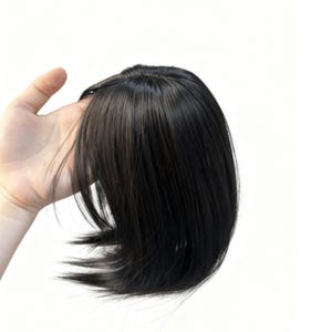 Sintetici Clip-on Extension Di Capelli A 3 Fasce - Ricci, Scuro Con - Foto 4