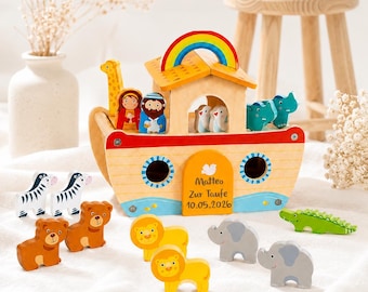 Taufgeschenk personalisiert Arche Noah, Außergewöhnliches Taufgeschenk, Geschenk zur Taufe, Arche Noah, Taufgeschenk Patenkind