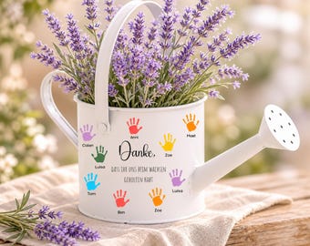 Gift for a childcare worker, farewell gift for a childcare worker, watering can hands, thank you gift for a childcare worker, gift for a daycare provider, birthday gift for a childcare worker